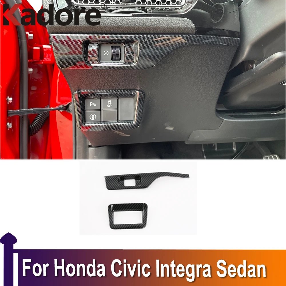 

Для Honda Civic Integra Sedan 2022 2023 кнопки переключателя фары накладки наклейки автомобильные аксессуары молдинги для интерьера