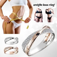 weight loss ring slimming tools fitness reduce weight ring stainless steel magnetic rings medical magnetic