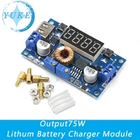 dc dc 5a digital led drive lithium battery charger module cccv usb buck converter with voltmeter ammeter