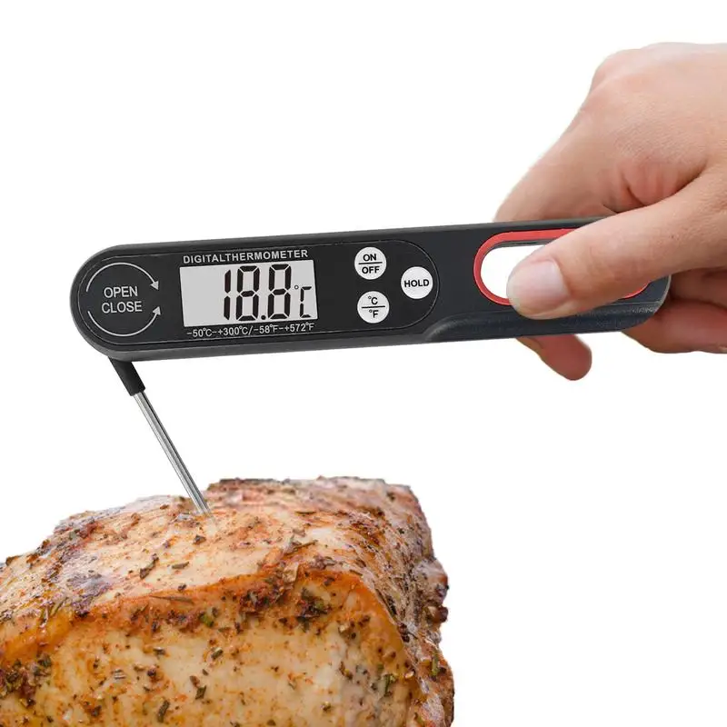 

Термограф мгновенного считывания, точный и универсальный термометр для мяса, уличные инструменты для приготовления пищи для рыбы, фри, картофеля, стейков