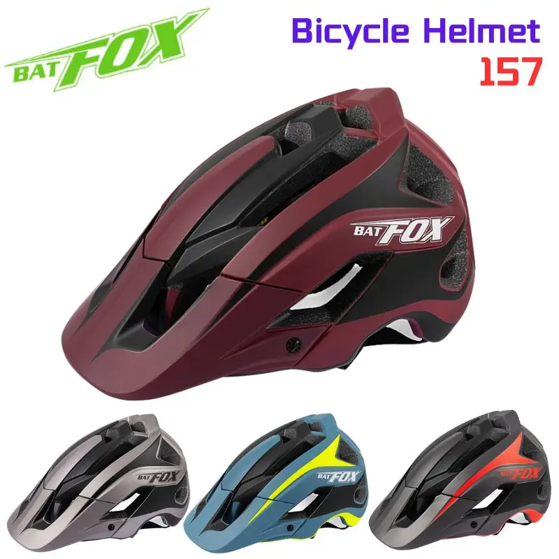 

BATFOX 157 New Ultralight Bicycle Helmet MTB Helmet Capacete Ciclismo Mountain Casco Men Women Bike Helmet Cycling Equipment