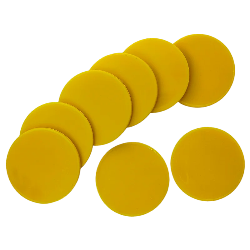 100 шт. пластиковые счетные чипы диаметром 40 мм