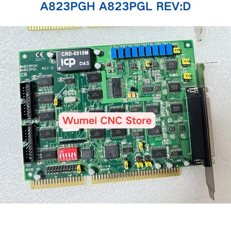 Second-hand test OK For ICPDAS 16 channel multifunctional data acquisition card A823PGH A823PGL REV:D