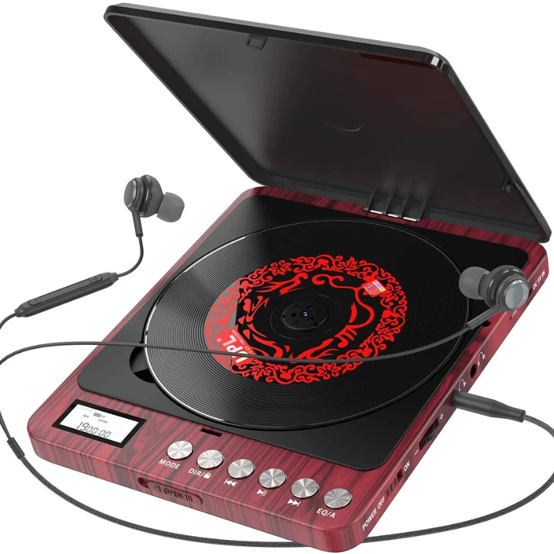 

Portable CD Player, 1000mAh Rechargeable CD Player, Support For Vibration Reduction, Walkman Music CD Player With Audio Cable