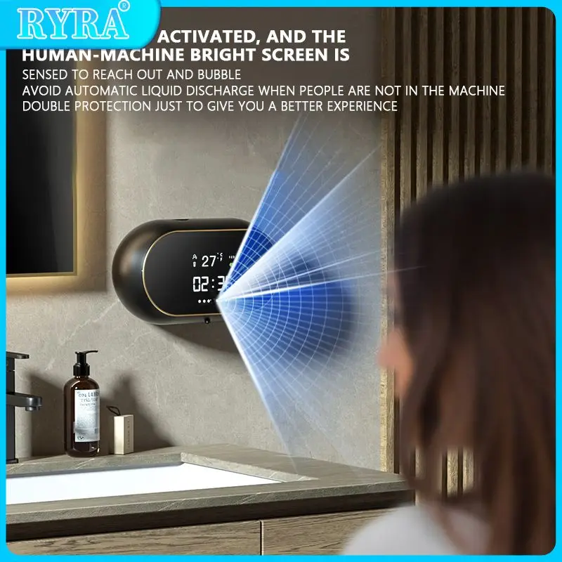 

Soap Dispenser Induction Touchless Liquid Foam Machine Usb Electric Wall-mounted Hand Sanitizer New Kitchen Tools And Gadgets
