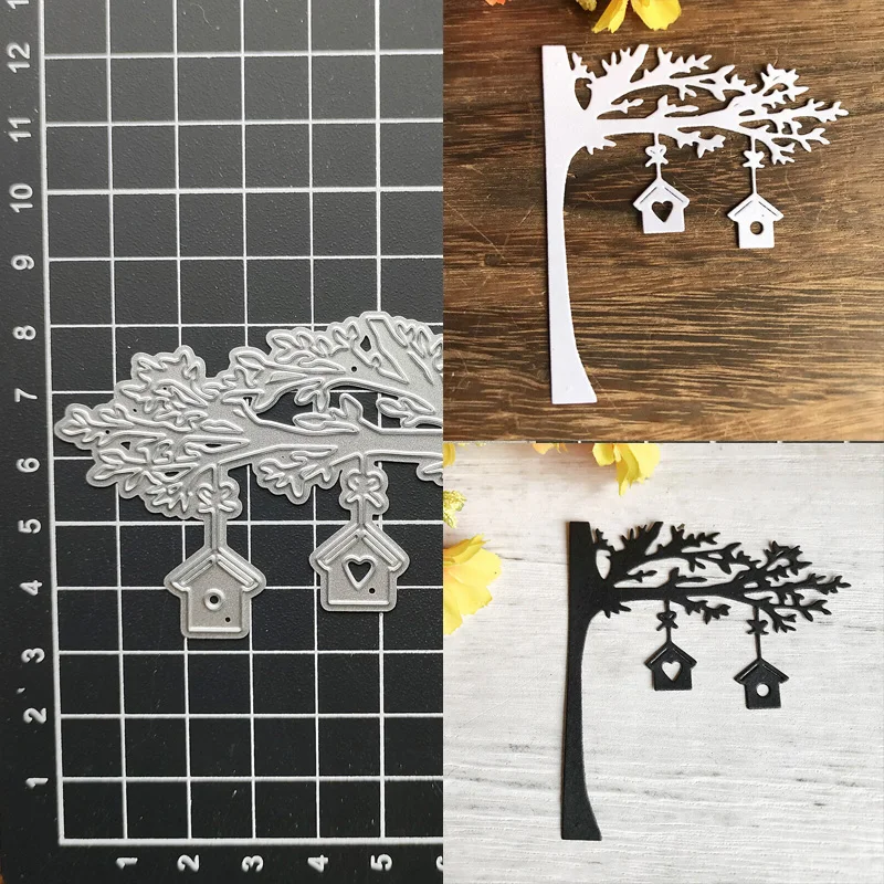 

New Metal Cutting Dies House Tree Scrapbook Embossing Craft Die Cut Album Paper Card Making Tool Blade Punch Stencils
