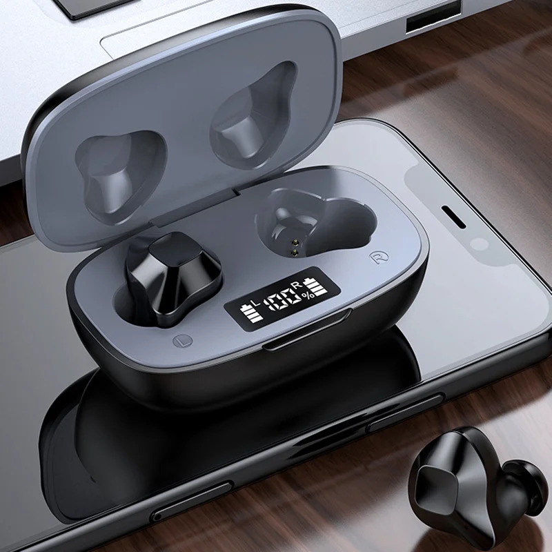 

AWIND TWS Fone Bluetooth Earphones Wireless Headphones With Mic Touch Control LED display Hifi Headset In-ear Stereo Sports Earb