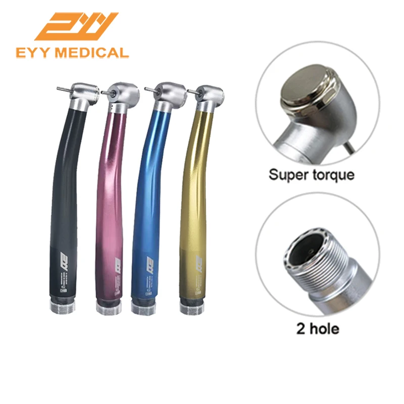 EYY DENTAL PRODUCT Turbine Women Dentist High Speed Colorful Handpiece Push Button Standard/Big Head 2&4 Hole Dentistry Tool