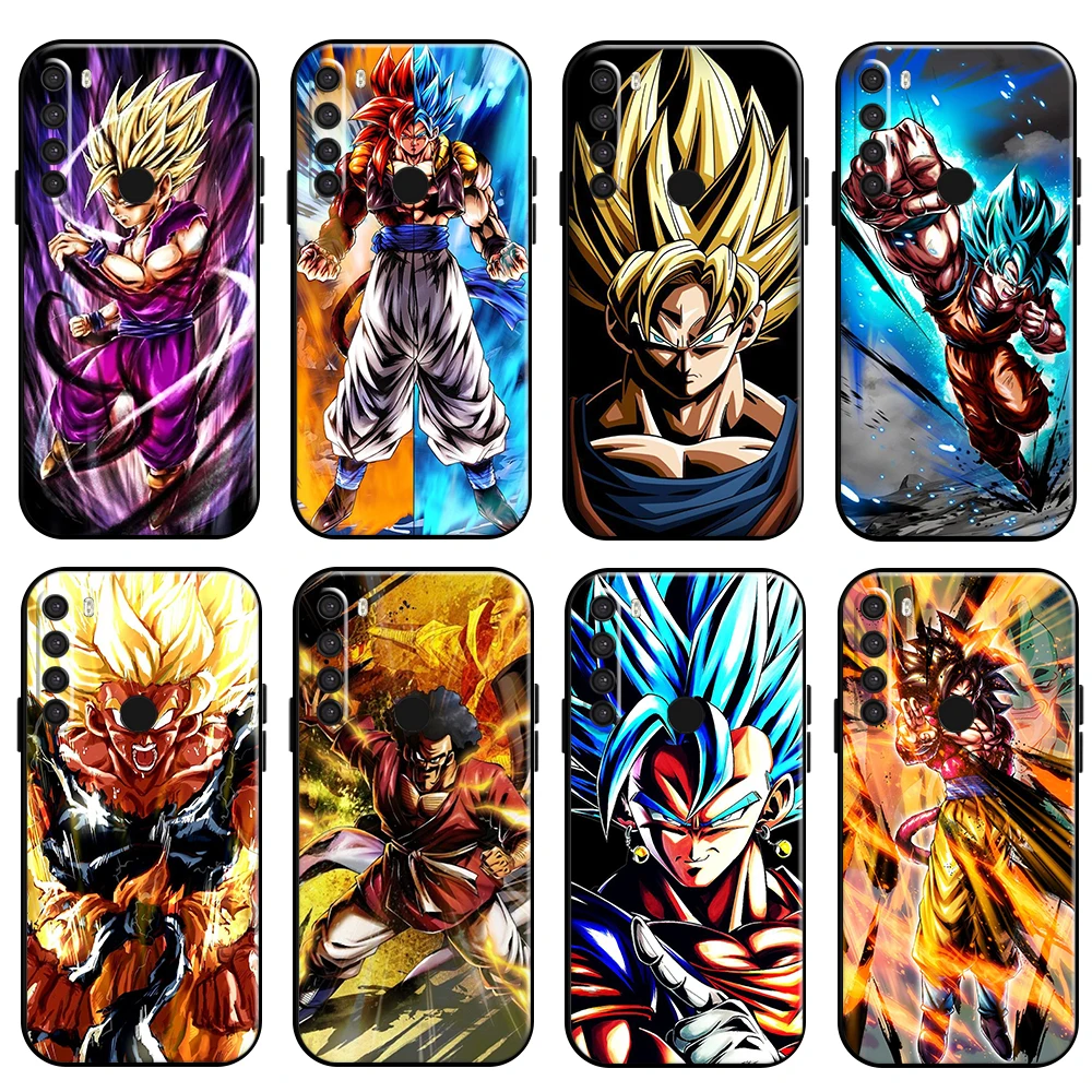 

Dragon Ball Goku For Xiaomi Redmi 8 8A Redmi Note 8 8T Pro Phone Case Funda Liquid Silicon Black Carcasa TPU Silicone Cover