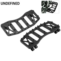 mx foot pegs floorboards for harley touring road glide road king dyna fld softail fl motorcycle wide fat footrests pedals black