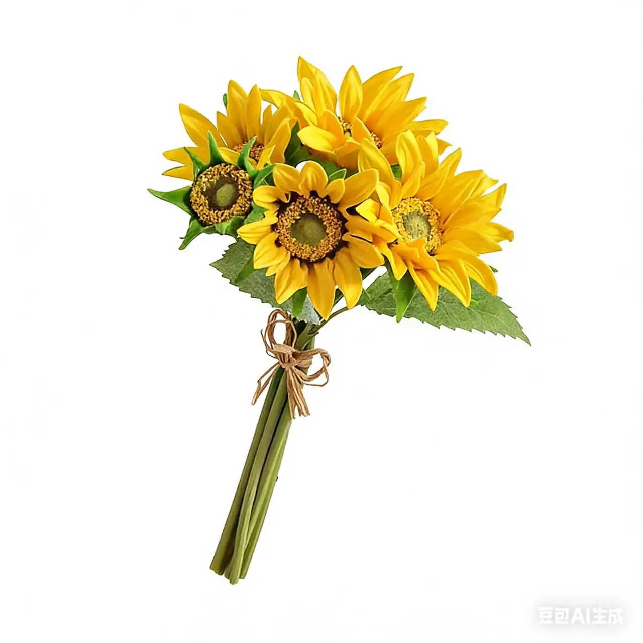 

Искусственный силиконовый букет подсолнухов LaurelChow, 5 шт.