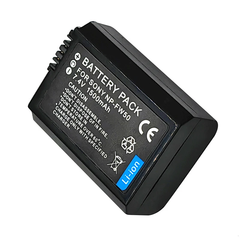 Фото Аккумулятор 1500 мАч NP-FW50 NPFW50 + зарядное устройство для Sony A6000 A6100 A6300 A6400 A6500 A5000 A5100 A7 A7II A7RII A7SII A7S A7S2 A7R NEX-3 №3