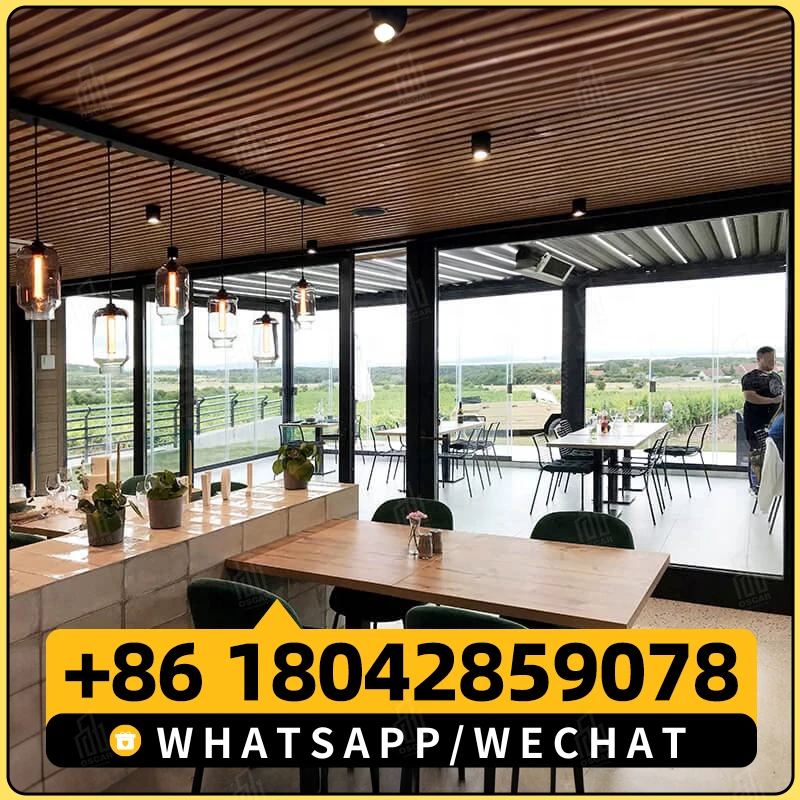 Уличная Роскошная беседка Youya с люверсами водонепроницаемая наружная для жалюзи