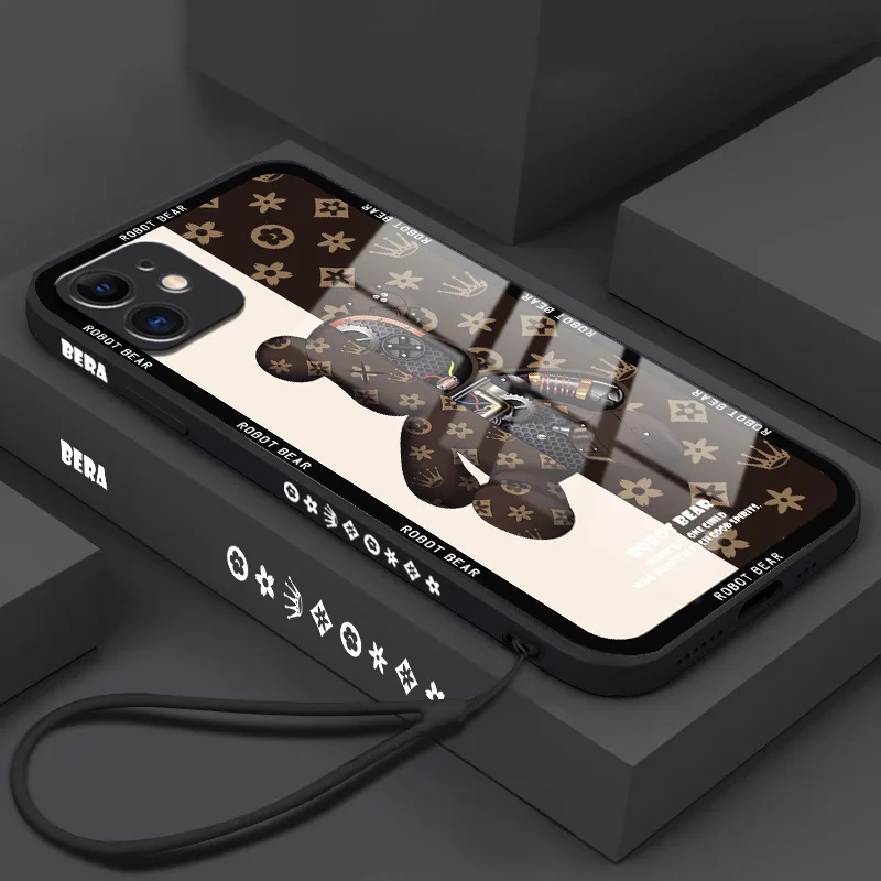 

For iPhone 14 13 12 11 Pro Max XR XS X 7 8 Plus SE Mini Glass Phone Case