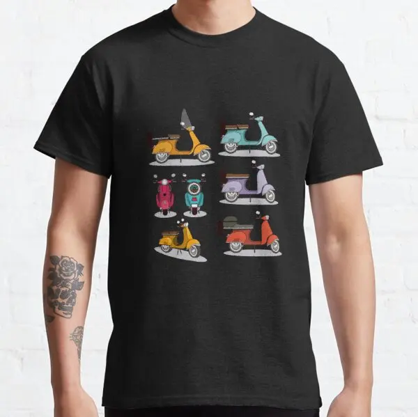 

Vespa Scooters Party t shirt for CFMOTO Derbi YMHAHA Buell Suzuki Ghezzi Benelli