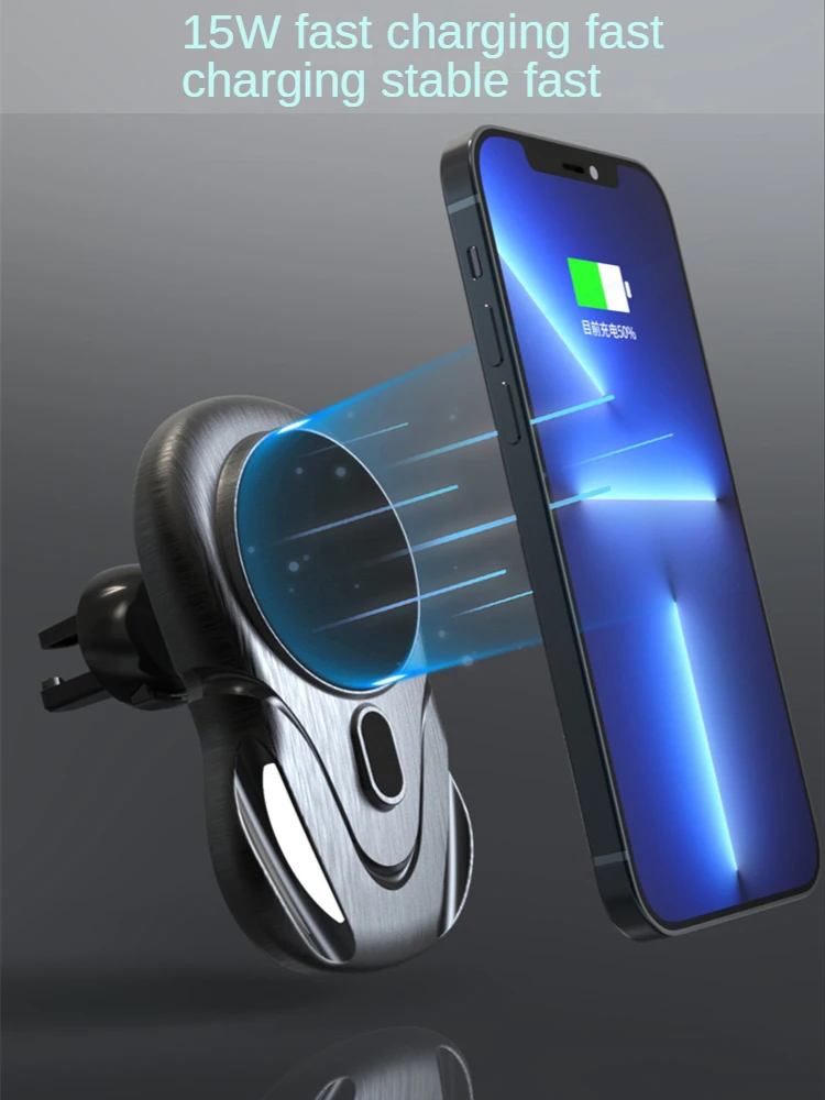 

Magnetic Wireless Charger Phone Holder Navigation phone holder wireless charger for iPhone Magsafe car magnetic wireless charger