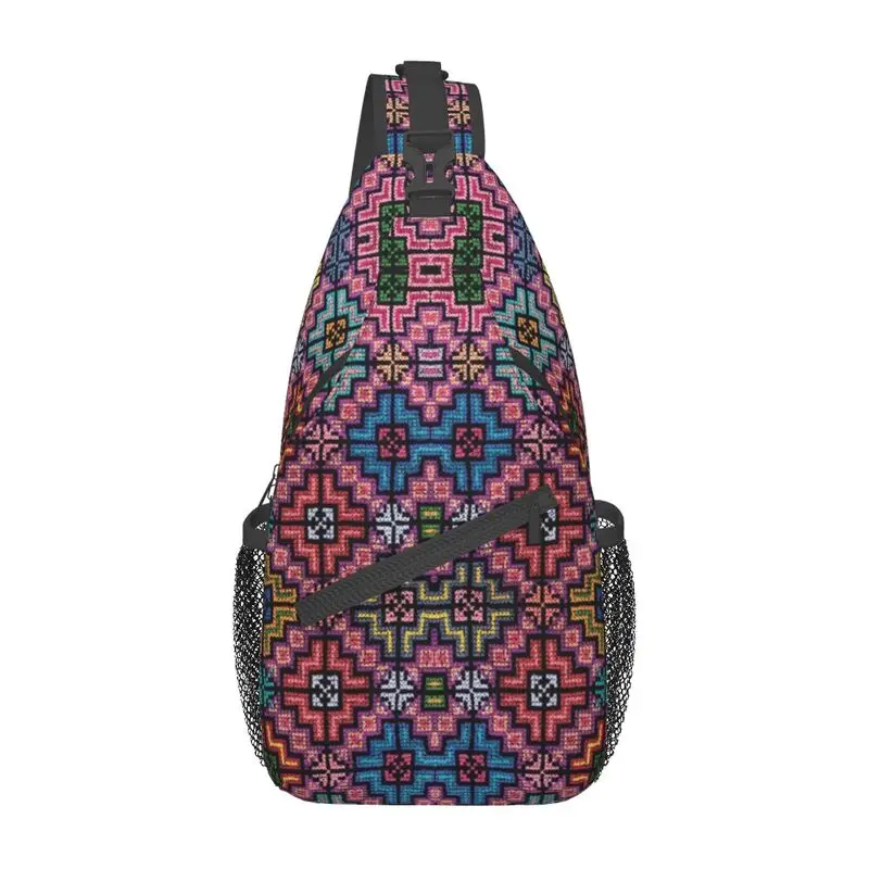 

Традиционная художественная Сумка-слинг для Палестины, арабский текстиль, нагрудная сумка через плечо, рюкзак для велоспорта, кемпинга, рюкзак