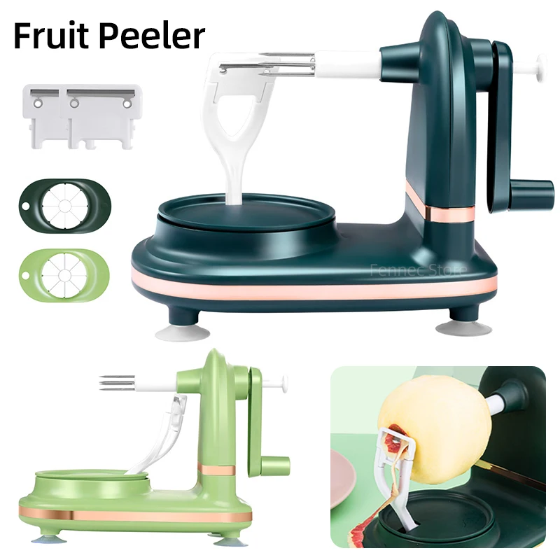 

Hand-cranked Fruit Apples Peeler with Fruit Divider and Spare Blades Manual Melon Fruit Peeler Potato Manual Rotating Peeling