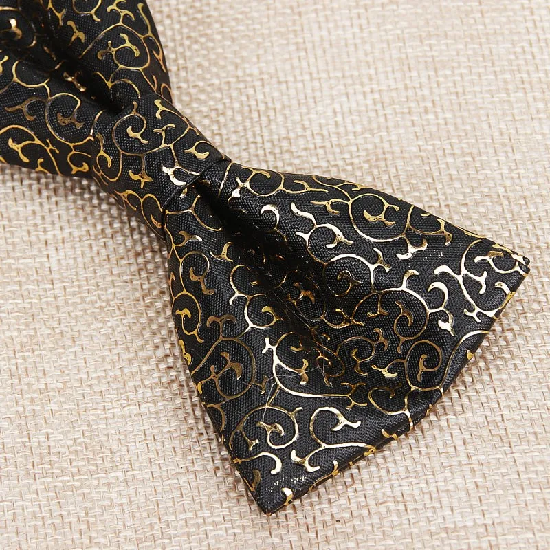 Новинка высокое качество Классические Кожаные галстуки-бабочки с узором из