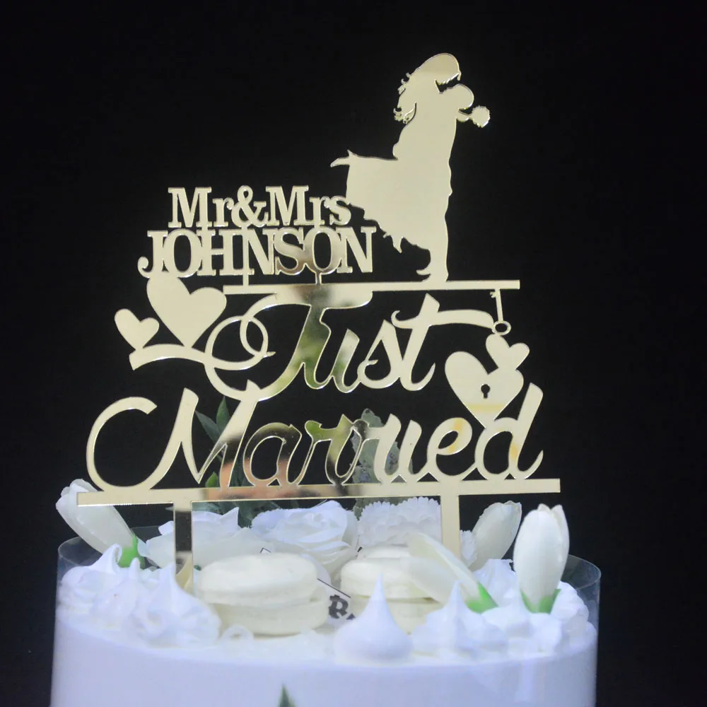 

Персонализированный Топпер для торта «Мистер и миссис» для невесты и жениха «Мистер и миссис», уникальный акриловый Топпер для свадебного ...