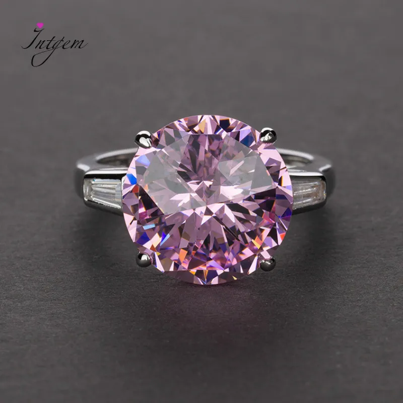 

S925 Sterling Silver Ring Fashion 12*12 Diamonds Ring12 Karat Zircon Sapphire Gemstone Ring Wedding Anniversary Fine Jewelry
