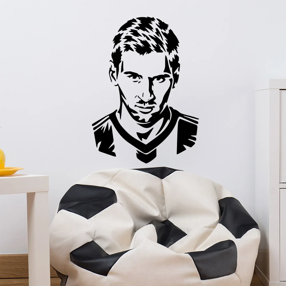 

Famous Football Player Wall Sticker Self Adhesiv Waterproof Wall Art Decal For Kids Room Living Room Home Decor Sticker Mural