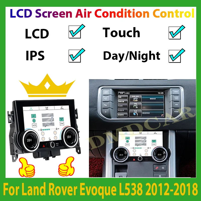 

For Land Rover Range Rover Evoque LRX L538 2012-2019 Climate Board AC Panel Air Touch LCD Screen Condition Control