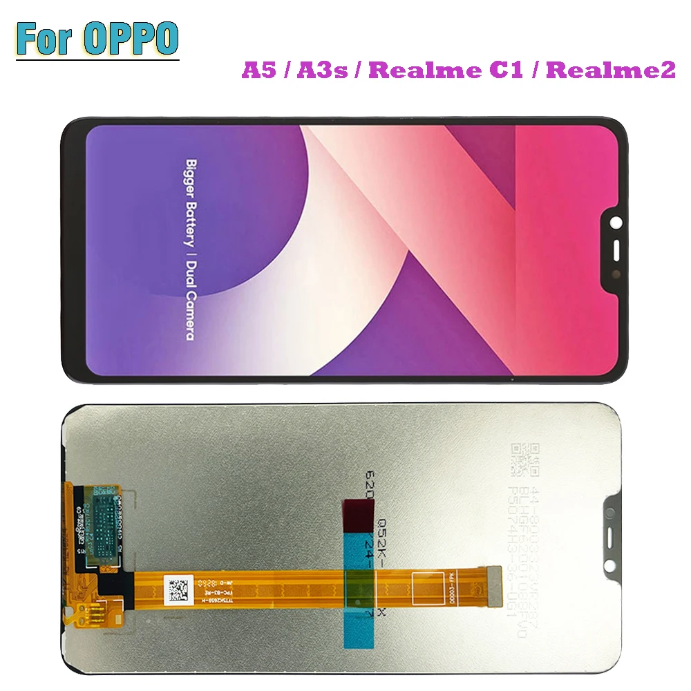 6 5 &quotЖК-экран для OPPO A5 Realme C1 2 Realme2 A3s ЖК-дисплей дигитайзер сенсорного экрана