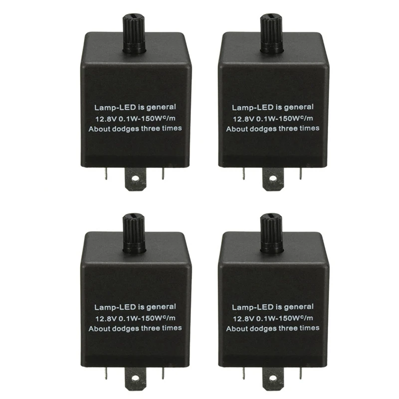 

4X 12V 3 Pin LED регулируемое реле вспышки для индикатора поворота