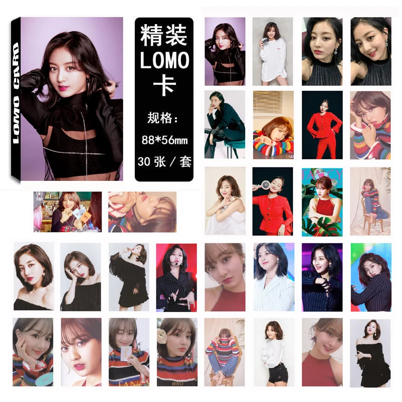 

30 шт./компл. Kpop двойная парка Ji Hyo Одиночная Фотокарточка набор необычный YOU альбом HD хорошее качество фото Карточка два раза kpop коллекция фан...
