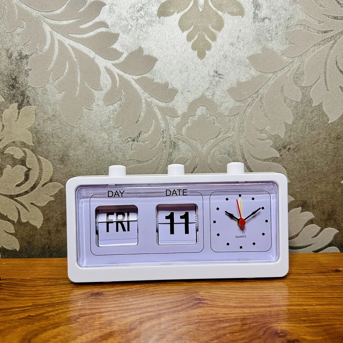Jump Second Vintage Calendar Alarm Clock Manual Page Flippin