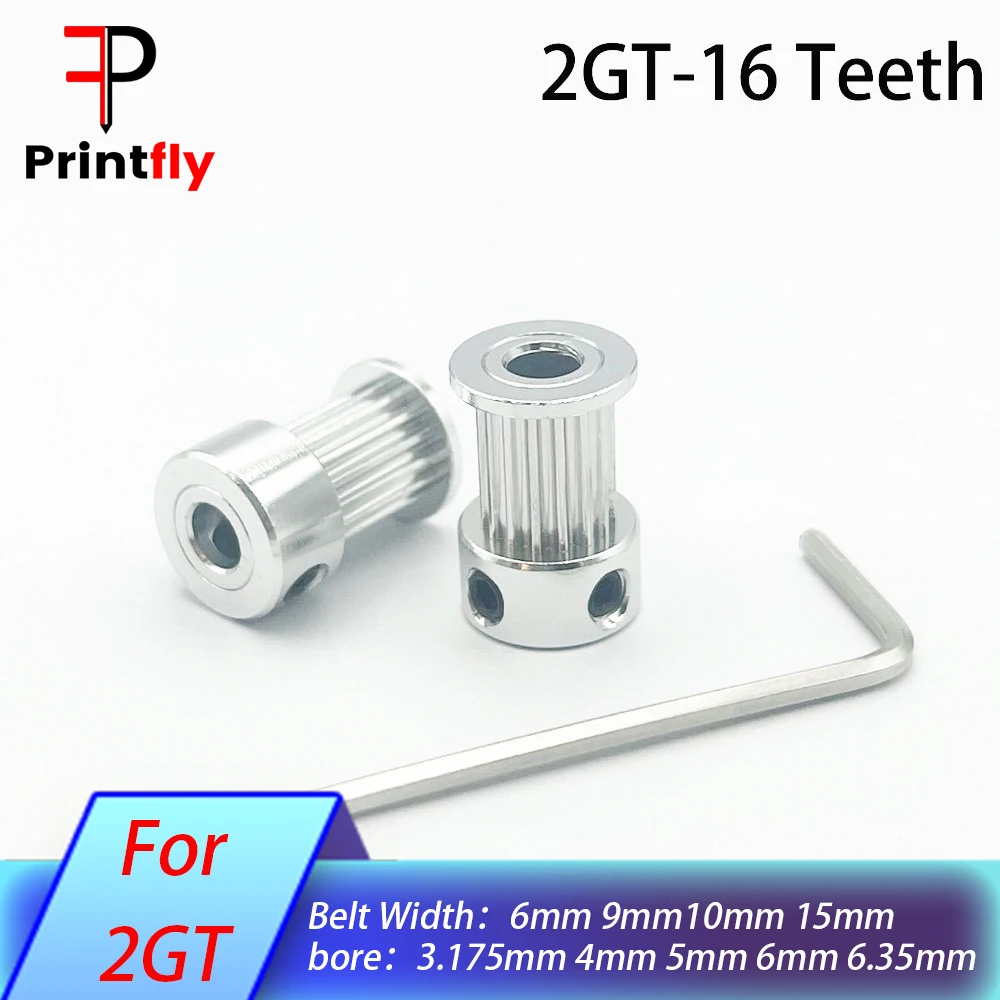 Зубчатый шкив с отверстием 4/5/6 мм для GT2 16 т |