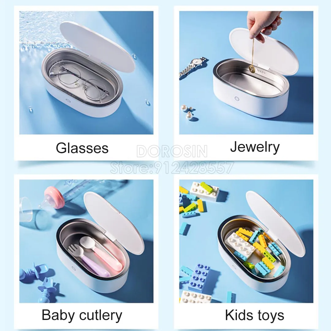 Домашняя интеллектуальная ультразвуковая стиральная машина 45KHZ 600ML очки