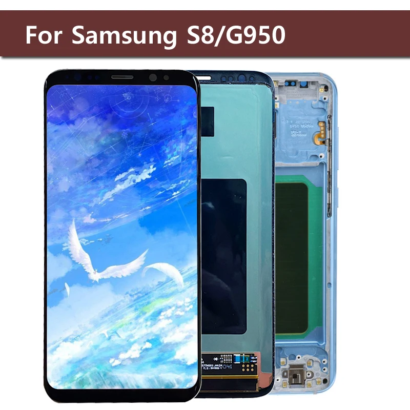 ЖК-дисплей Super AMOLED для Samsung galaxy S8 G950 сенсорный экран с дигитайзером в сборе S7 G930 G930F