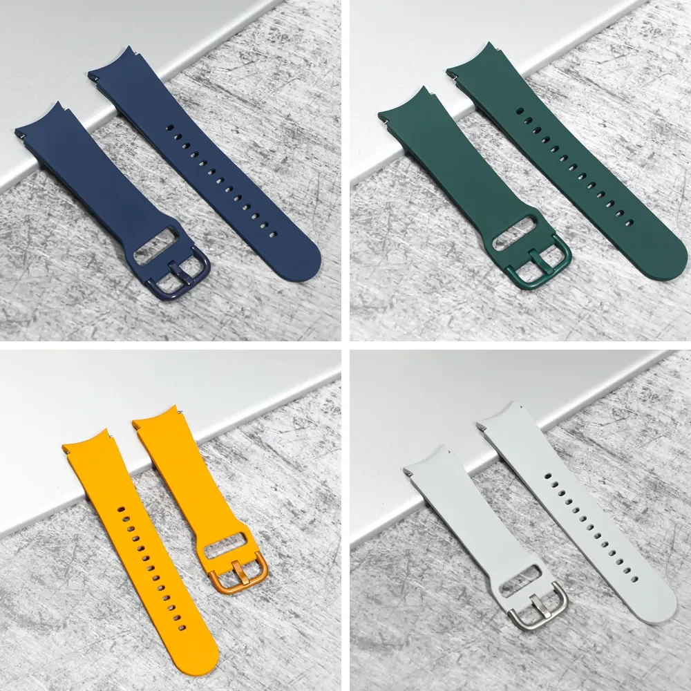 For Samsung Galaxy Watch 4 40mm 44mm smartwatch Silicone Ridge Sport correa Bracelet Galaxy Watch 4 classic 42mm 46mm band