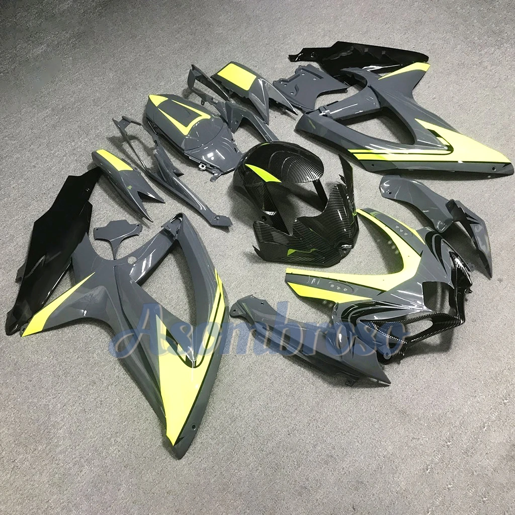 Новый окрашенный комплект обтекателей из углеродного волокна ABS для GSXR 600 750 2008 2009