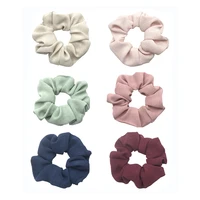 2pcslot 10 colors women fabric hair scrunchies bulk rubber band girls ponytail holder hairband hair accessories