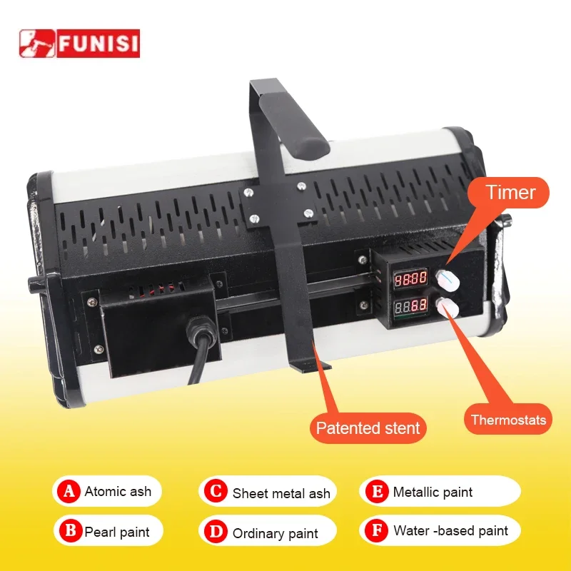 FUNISI лампа для выпечки инфракрасные лампы нагрева красок инфракрасный