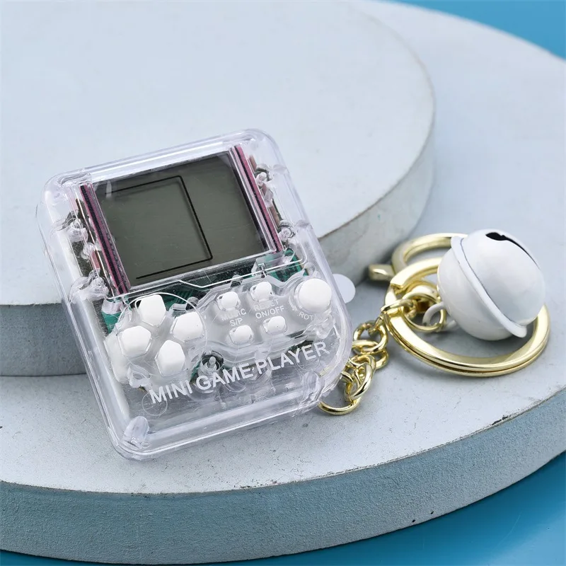 Новая портативная игровая мини-консоль Tetris брелок цветной Ностальгический