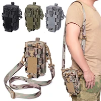 hunting waist bag molle bottle pouch military tactical bag edc tools belt pack outdoor vest pack wallte phone accessories pocket