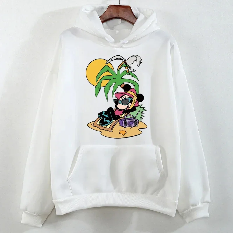 Милые толстовки с принтом Микки Мауса и рисунком женские осенние повседневные