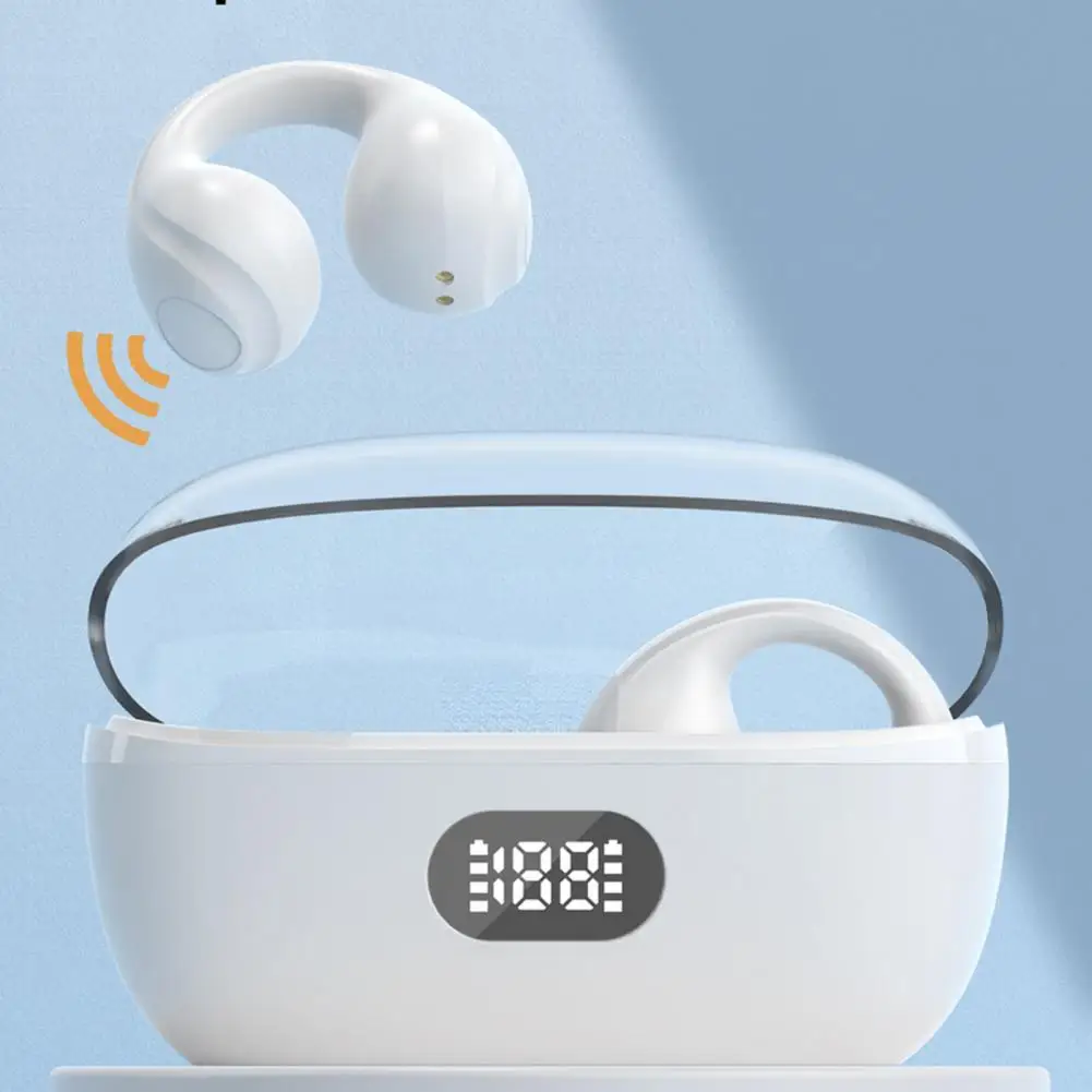 Беспроводные наушники-вкладыши с объемным 3D звуком дисплей мощности костная