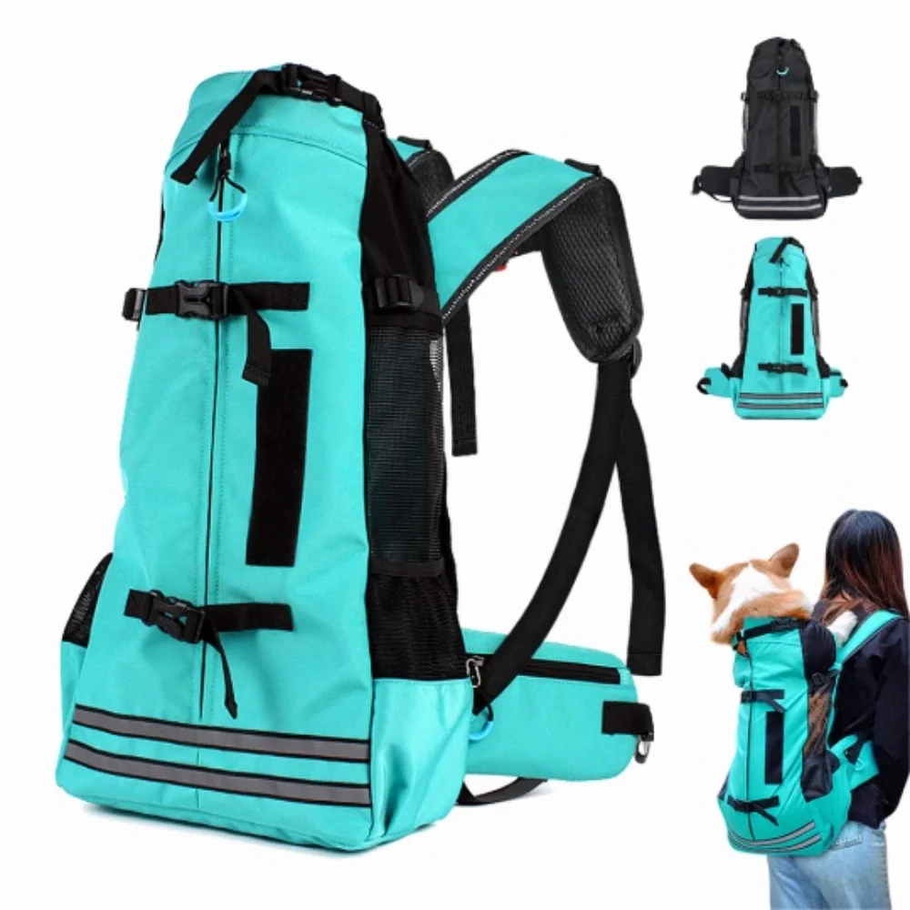 

Outdoor Pet Dog Carrier Bag for Small Medium Dogs Corgi Bulldog Backpack Reflective Dog Travel Bags Pets Products Pet Supplies