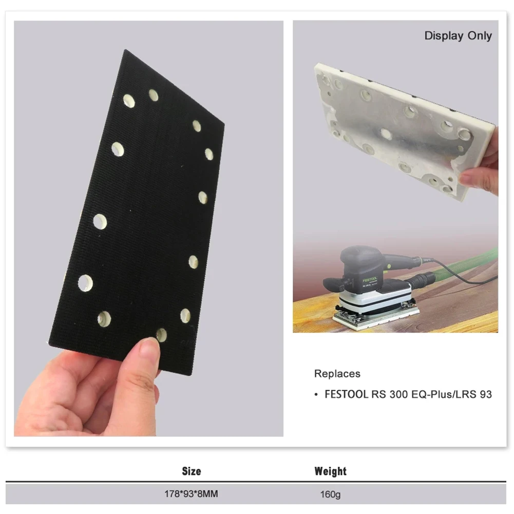 1 шт. 93*178 мм шлифовальная подушечка резервная пластина для RS300 EQ-Plus/LRS 93 сменный