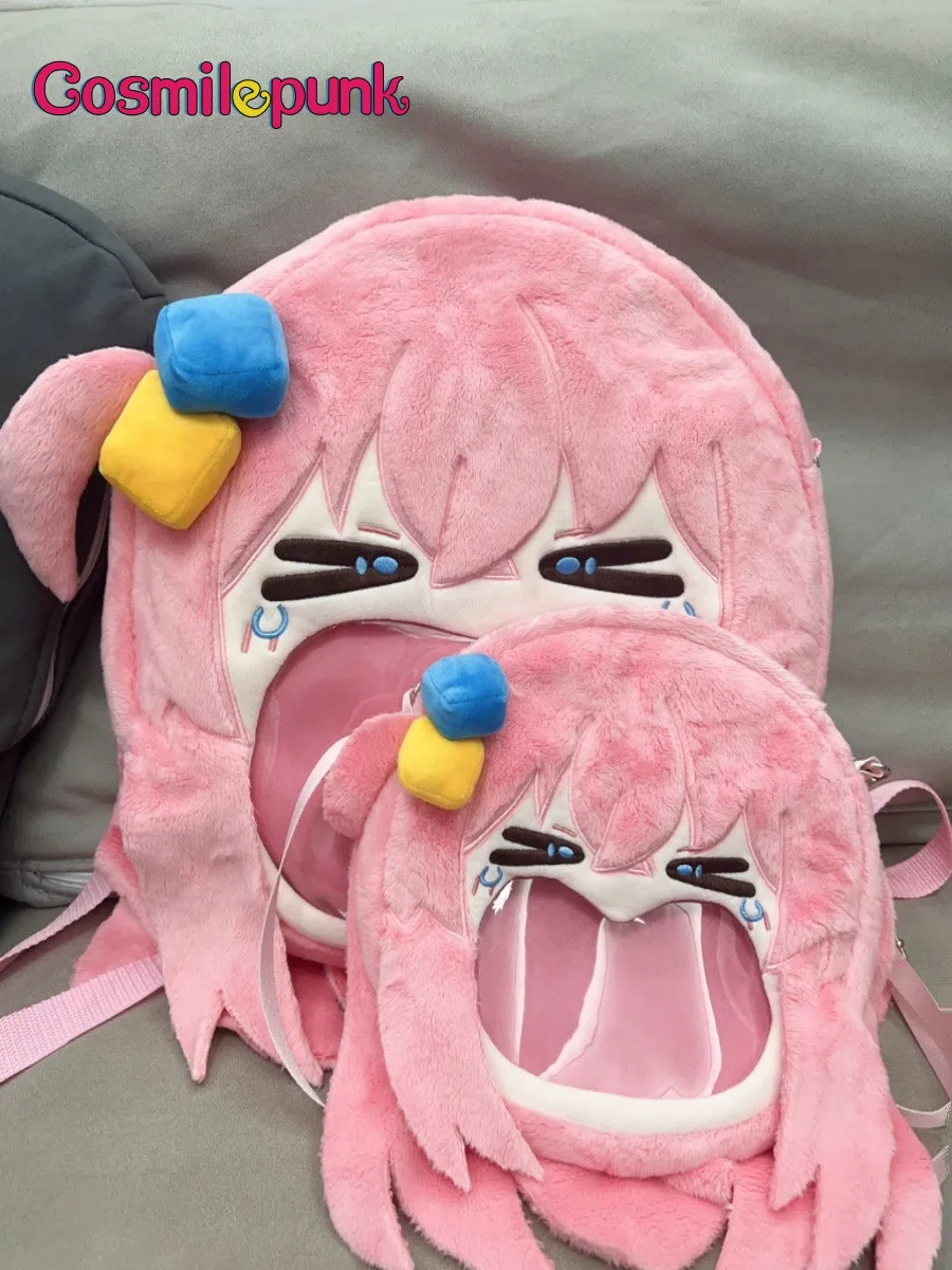 

Anime Bocchi the Rock Goto Hitori Shoulder Bags For Women Fashion Handbag Big Mouth Crossbody Bag Backpack Wallet Purse S