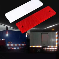 5x15cm rectangle cinta reflectante car motorcycle bike caravan lorry screw on safety reflector car exterior accessories