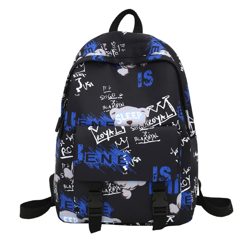Подростковые школьные сумки для мальчиков и девочек Harajuku, рюкзак для женщин и мужчин, нейлоновая повседневная школьная сумка для студентов