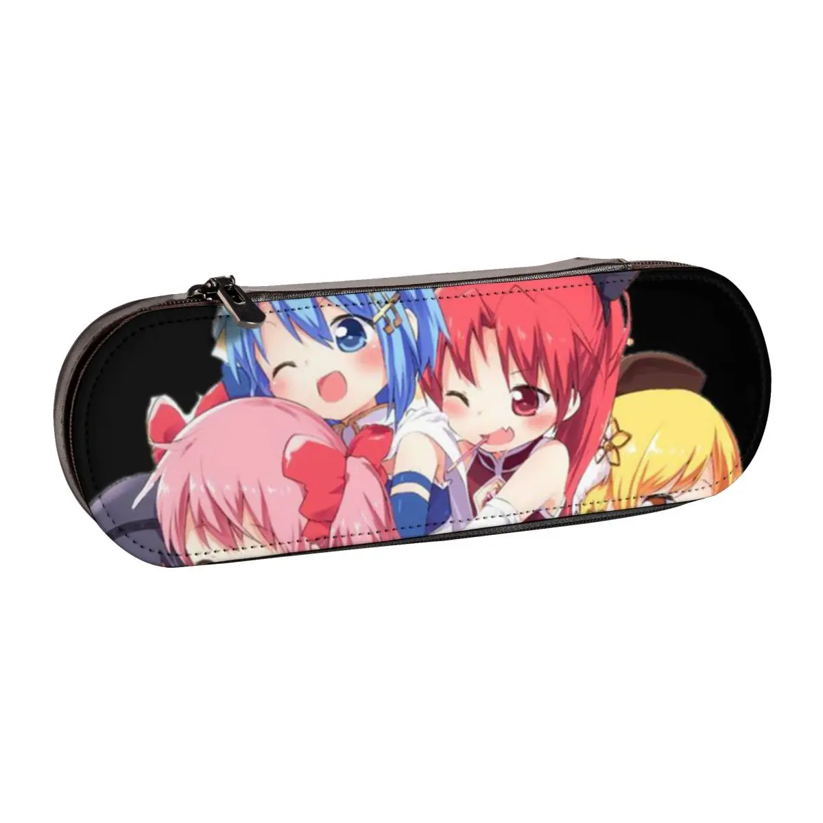 

Карандаш Puella Magi Madoka Magica женский японский аниме Манга девушки подростковый кожаный пенал для школы качественный крутой чехол для ручек на молнии