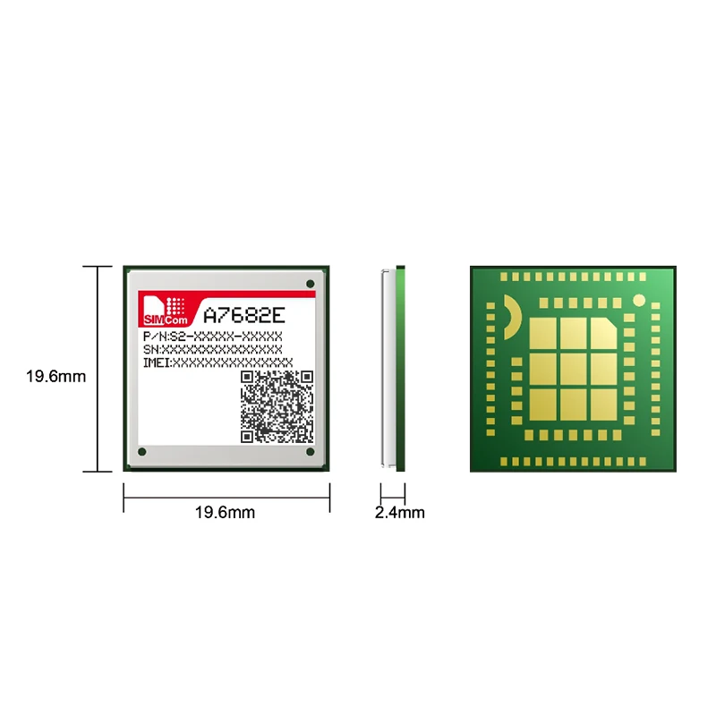 SIMCom A7682E Модуль 4G LTE Cat.1 10 Мбит/с/5 Мбит/с