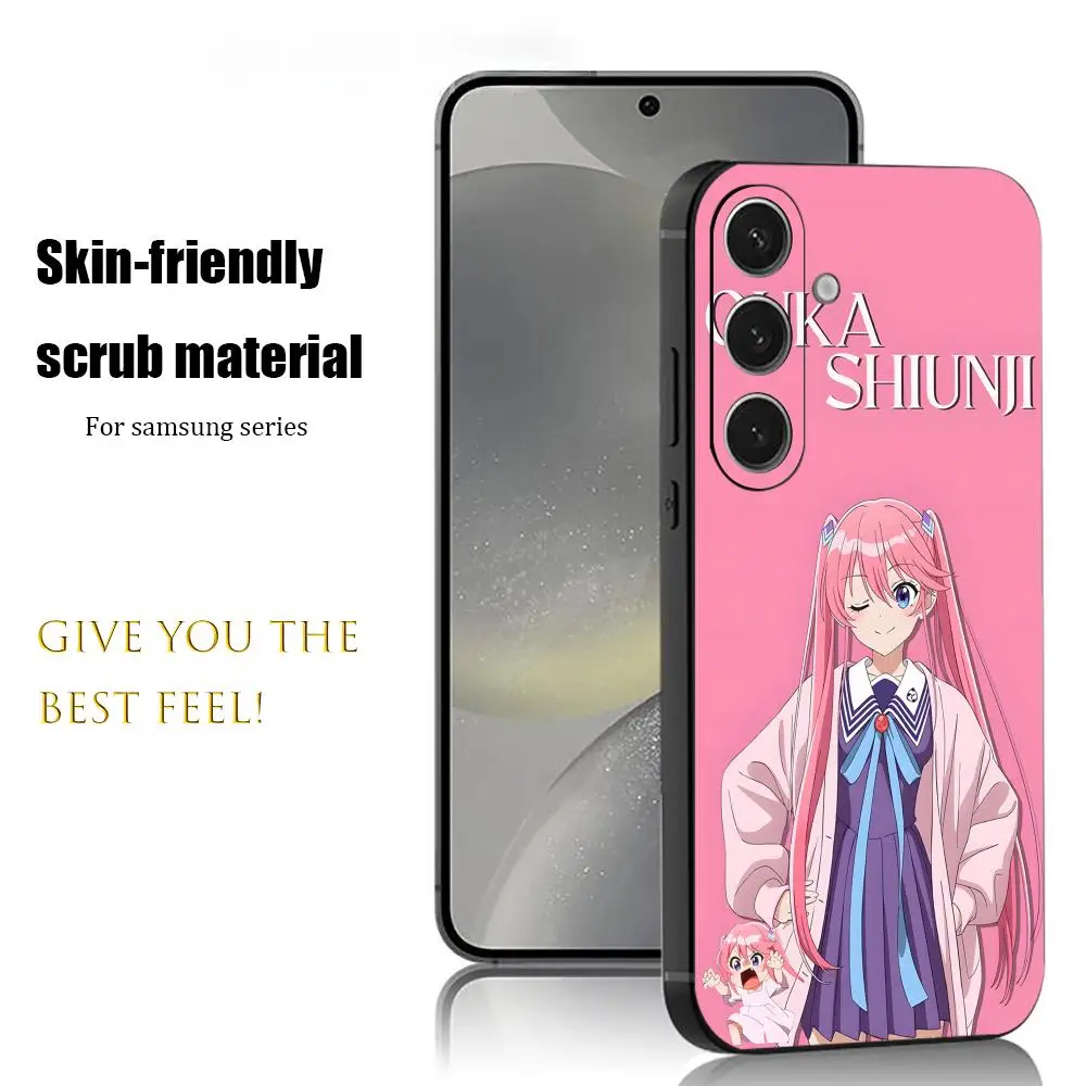 Фото Чехол для телефона Family Phone Case для Samsung Galaxy S26, S25, S24, S23, S22, S21 Plus, Ultra, Note20, детский, с аниме-дизайном, мягкий, черный №1